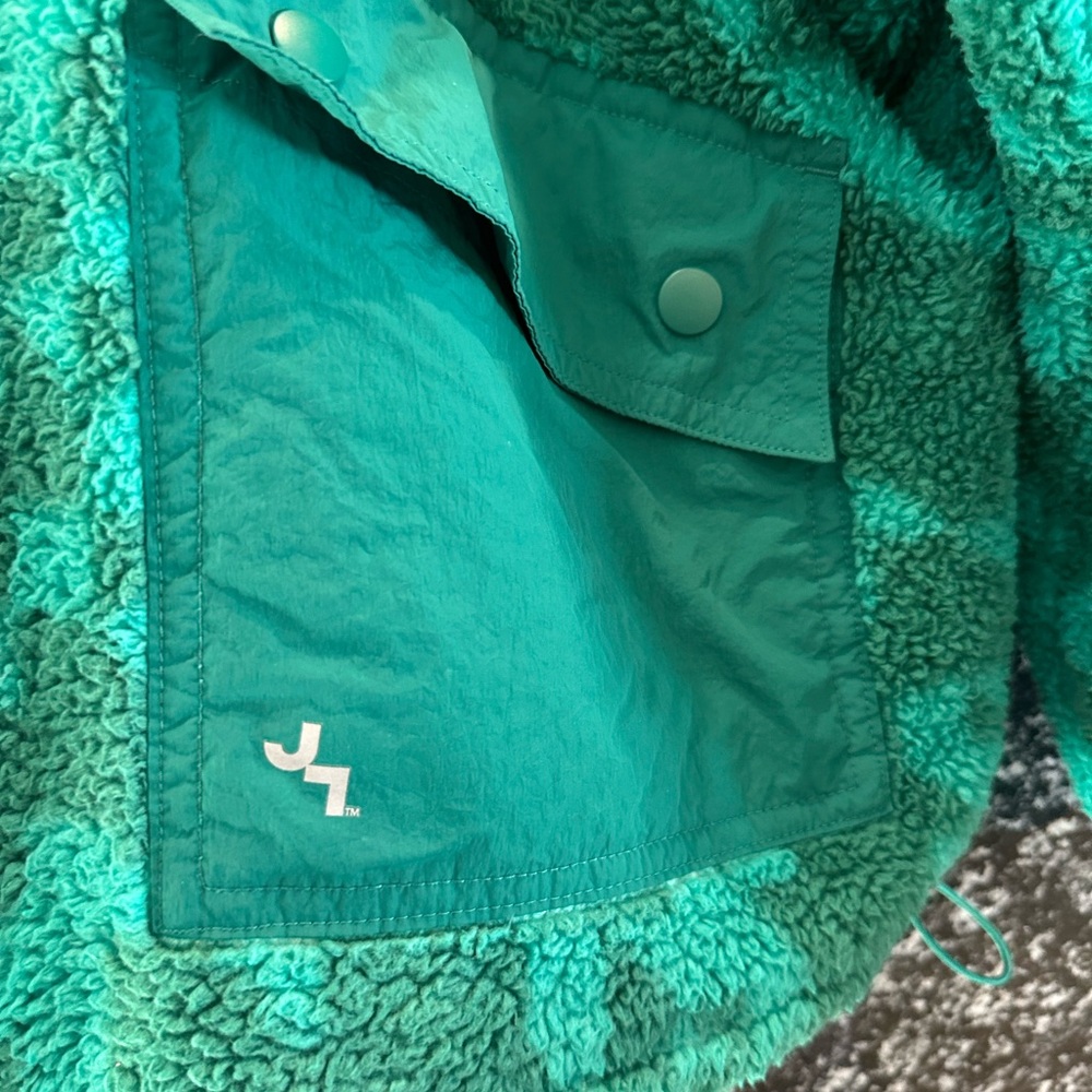 JoyLab Turquoise Fleece Jacket - Picture 3 of 5